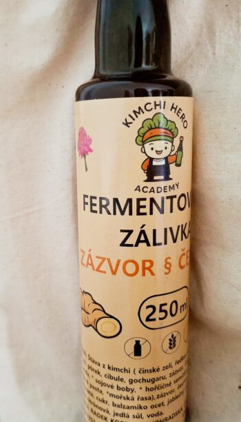 Fermentovaná zálivka : zázvor & česnek 250ml